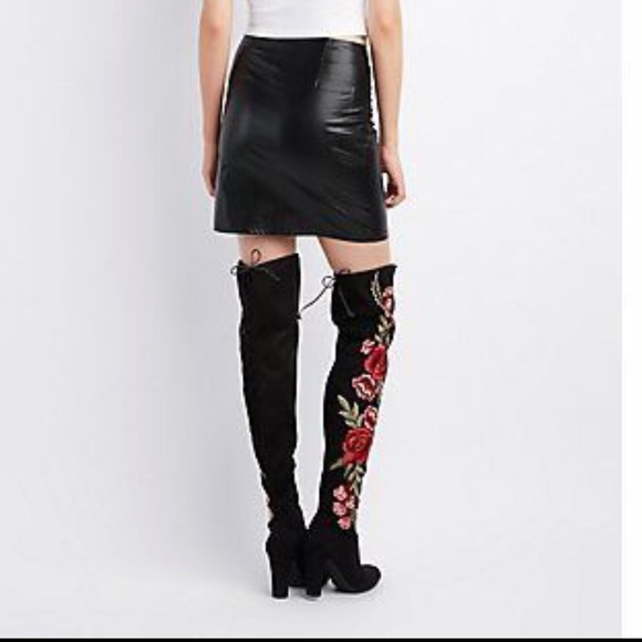 ✨LAST ONES✨embroidered over the knee boots - Picture 5 of 8